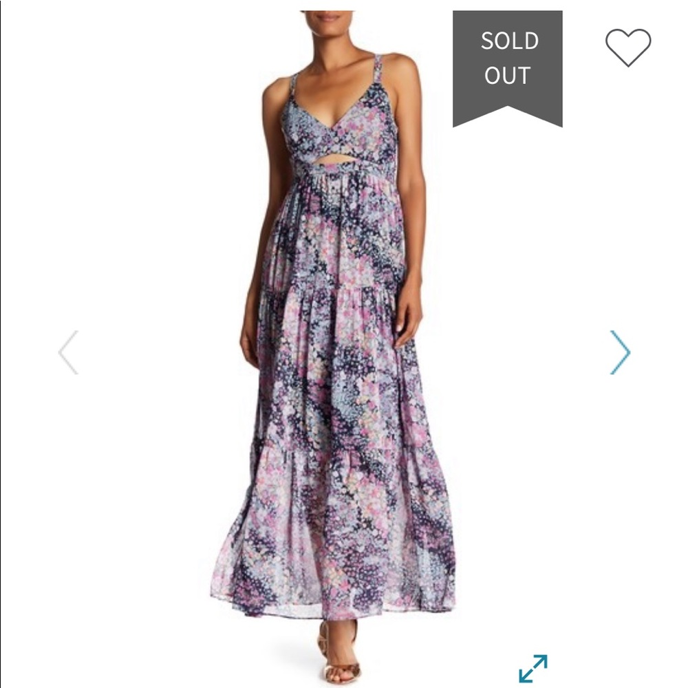 RACHEL Rachel Roy Printed Crinkle Chiffon
